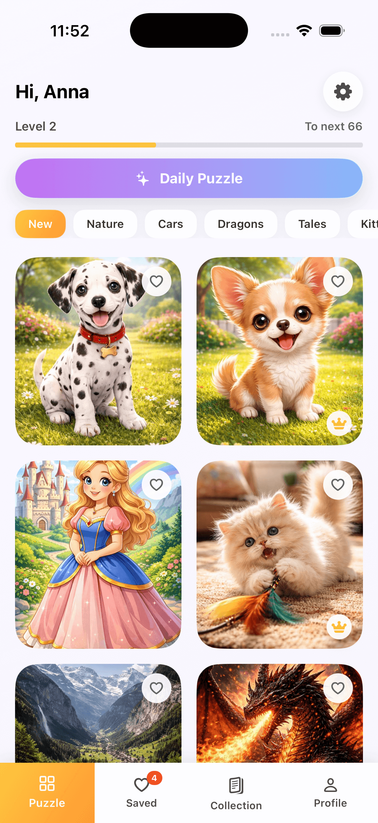 Puzzle game screenshot